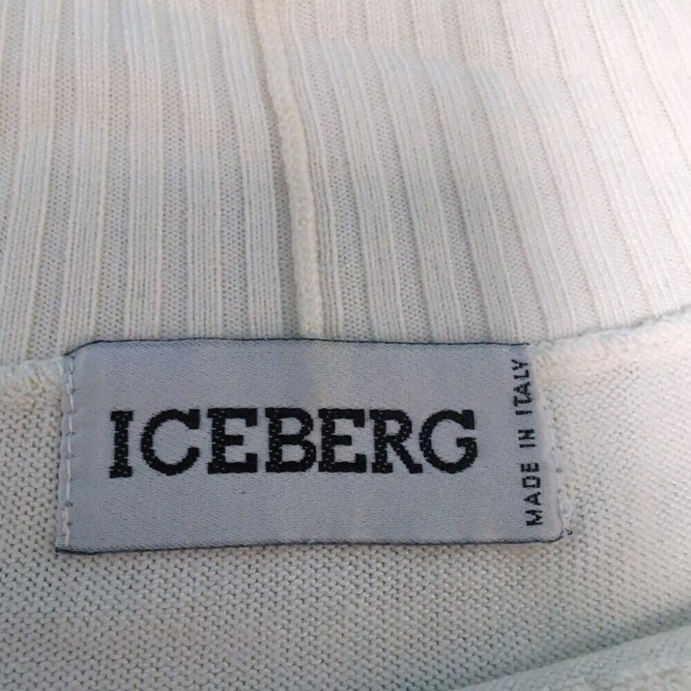 Vintage 1992 Iceberg Embroidered Sweater Panda & 24 Carrot Made In Italy - Picture 4 of 9